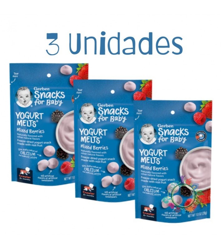 YOGURT MELTS PACK 3 UNIDADES